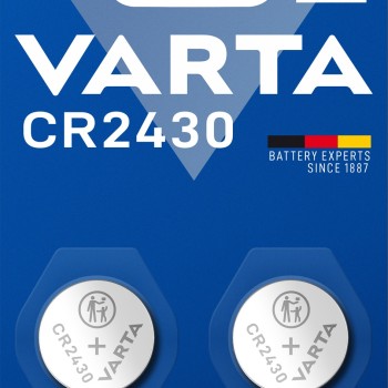 LITHIUM-KNOPFZELLE VARTA ELECTRONICS CR2430, 3V, 2ER-PACK
