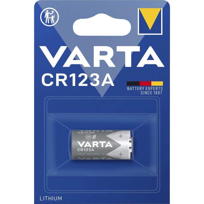 Lithium-Photobatterie VARTA, CR 123A, 3 V, 1er-Blister