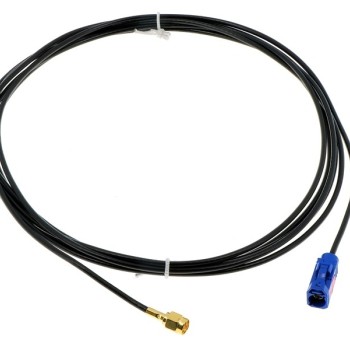 Antennenkabel Verlängerung FAKRA (F) Code C Signalblau auf SMA (M) 350cm