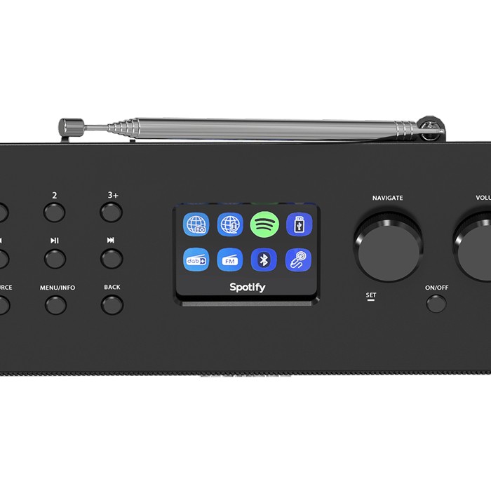 Kenwood CR-ST90S-B Smart-Radio mit DAB+, Internetradio, UKW, Bluetooth, USB