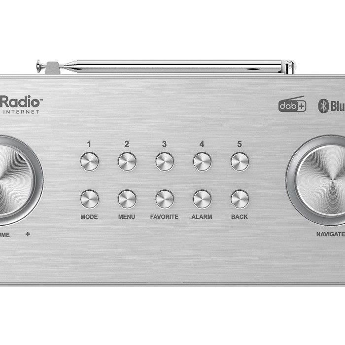 Kenwood CR-ST100S-S Smart-Radio mit DAB+, Internetradio, UKW, Bluetooth, USB