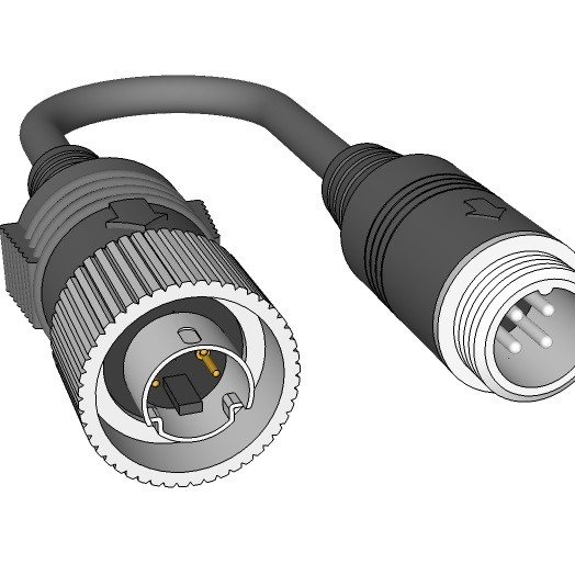 Adapter 4-Pin CV Metal Stecker auf 4-Pin Aviation Stecker