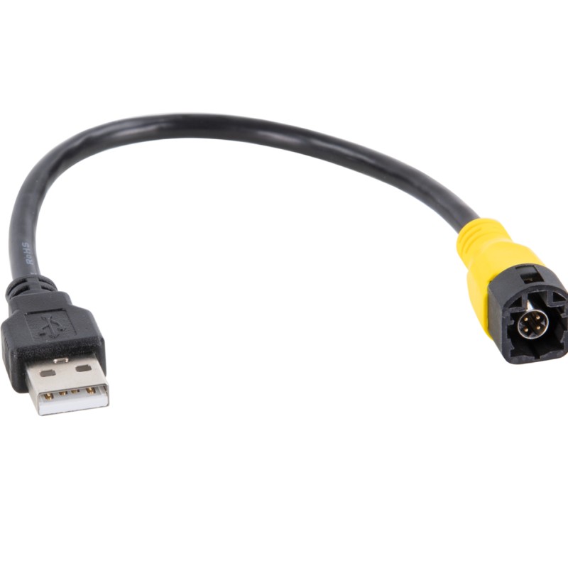 USB Adapter VW diverse Fahrzeuge LVDS gelb>USB-A