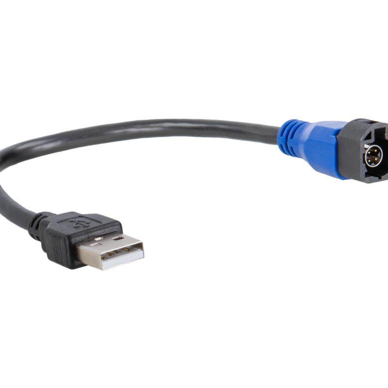 USB Adapter VW diverse Fahrzeuge LVDS blau>USB-A