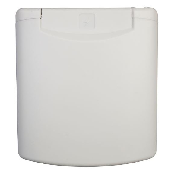 WATTSTUNDE® CEE-Einbausteckdose Weiß mit Magnetklappe, 16A