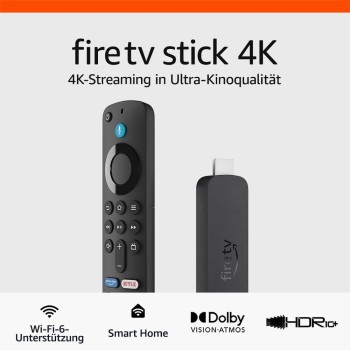 Amazon Fire TV Stick 4K (2. Gen.) TV-Stick 8 GB, Schwarz
