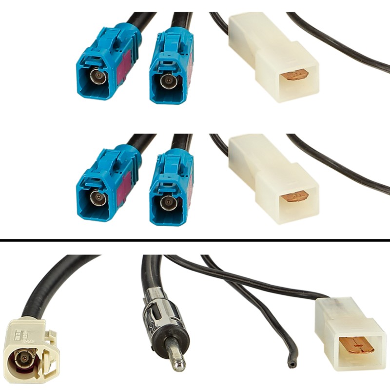 Antennenkabel Kit Fakra(f)>DIN(m)/2xFakra(f) FM/DVB-T/GPS