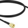 Delock Antennenkabel RP-SMA Stecker zu RP-SMA Buchse LMR/CFD100 1