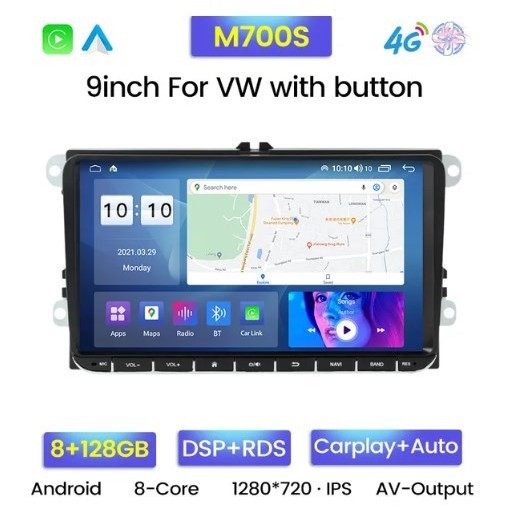 Mekede DZ9 M700S 8GB 128GB 9 Zoll Multimedia