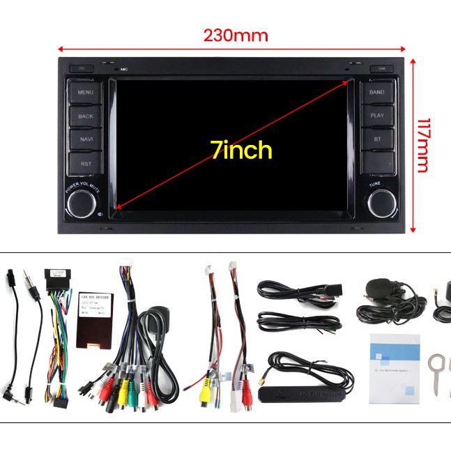 Mekede TR-M700S 8GB 128GB 7 Zoll Multimedia