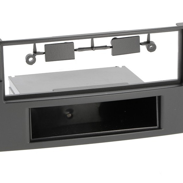 Radioblende VW Touareg Multivan T5 2003-10 1DIN mit Fach schwarz