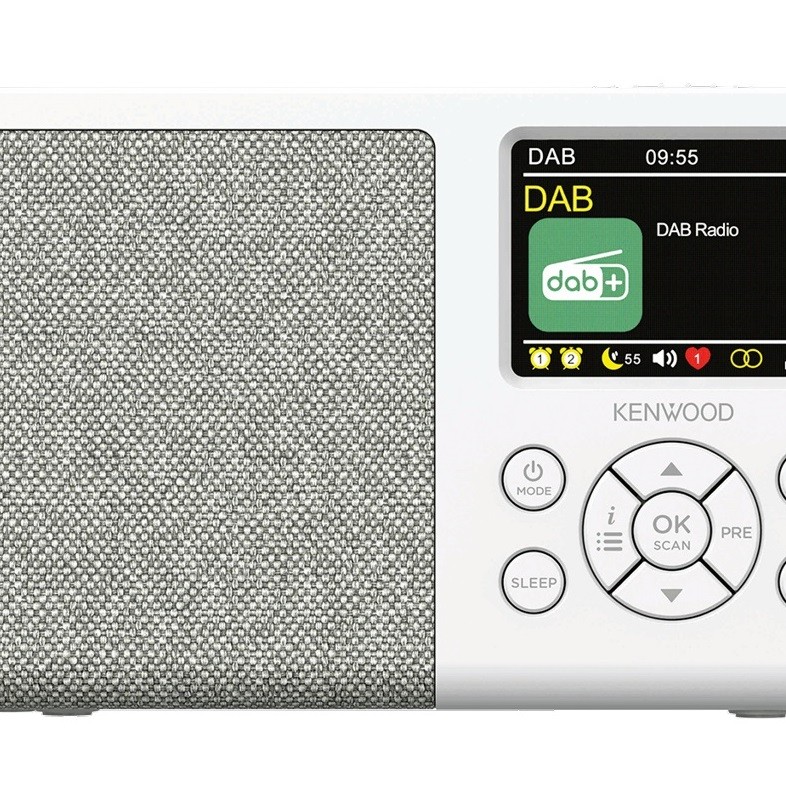 KENWOOD CR-M33DAB-W Digitalradio FM, DAB+, Weiss