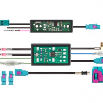 DAB+ Verstärker, Diversity- und Signalsplitter - Paket: FAKRA