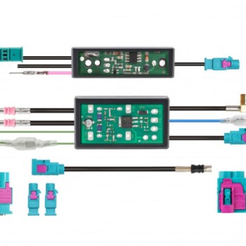 DAB+ Verstärker, Diversity- und Signalsplitter - Paket: Fakra