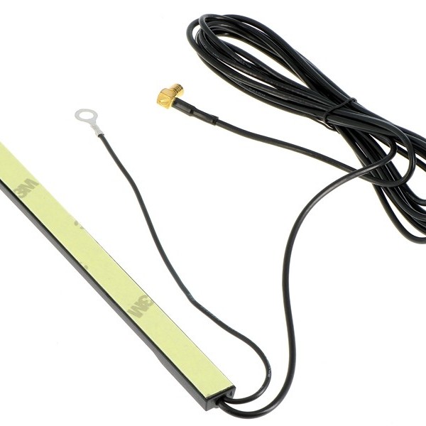 Scheiben Antenne DAB DAB+ mit 3m Kabel SMB (F) und DIN (M)