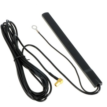 Scheiben Antenne DAB DAB+ mit 3m Kabel SMB (F) und DIN (M)