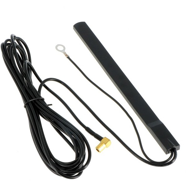 Scheiben Antenne DAB DAB+ mit 3m Kabel SMB (F) und DIN (M)