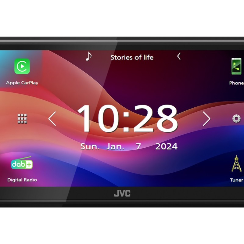 JVC KW-M595DBT  Doppel-DIN MP3 Autoradio mit Touchscreen / DAB / Bluetooth / USB