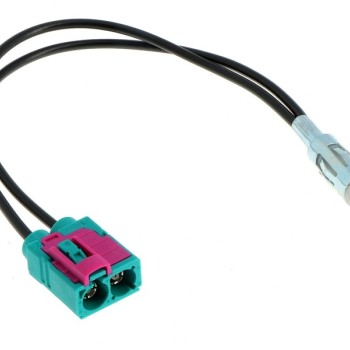 Antennenkabel DOPPEL FAKRA (F) - DIN (M), Kabel 19cm