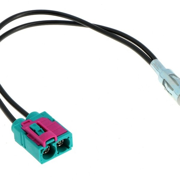 Antennenkabel DOPPEL FAKRA (F) - DIN (M), Kabel 19cm