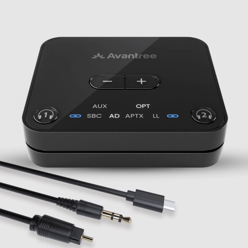 Bluetooth 5.3 Sender für zwei Kopfhörer