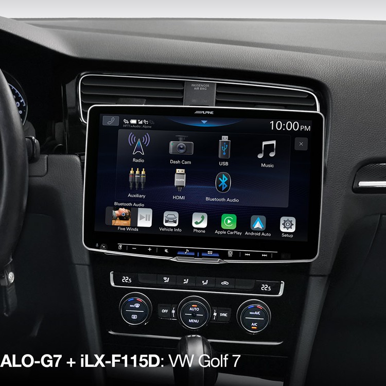 Alpine Halo9 / Halo11 Einbauset mit CAN-Bus-Interface zur Unterstützung der Lenk