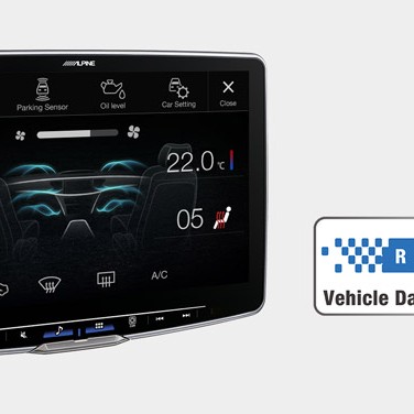 Alpine Halo9 / Halo11 Einbauset mit CAN-Bus-Interface zur Unterstützung der Lenk