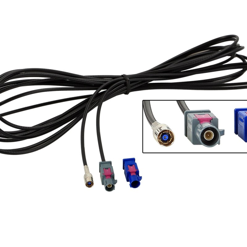 Antennenkabel Verlängerung Fakra C/G(m)>SMB(f) 500cm