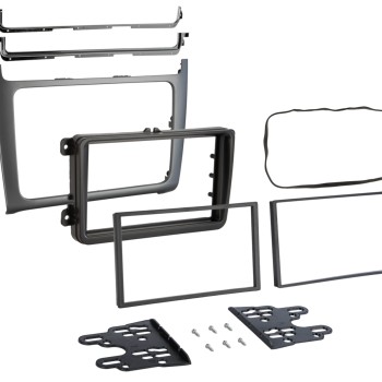 2-DIN Radioblende VW Polo 04/2014-07/2017 silber