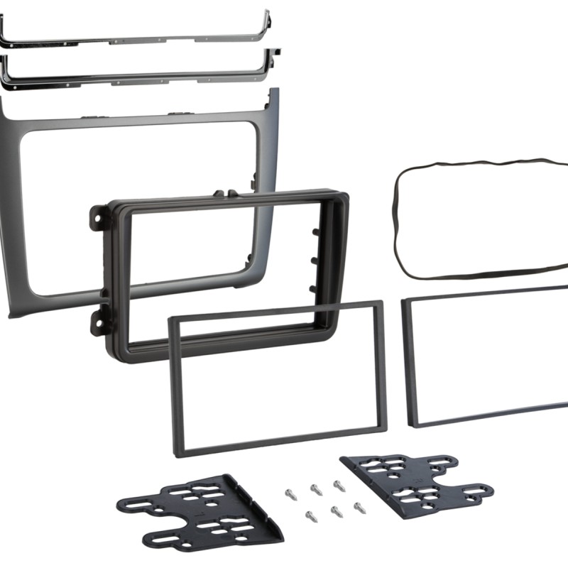 2-DIN Radioblende VW Polo 04/2014-07/2017 silber