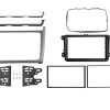 2-DIN Radioblende VW Polo 04/2014-07/2017 silber