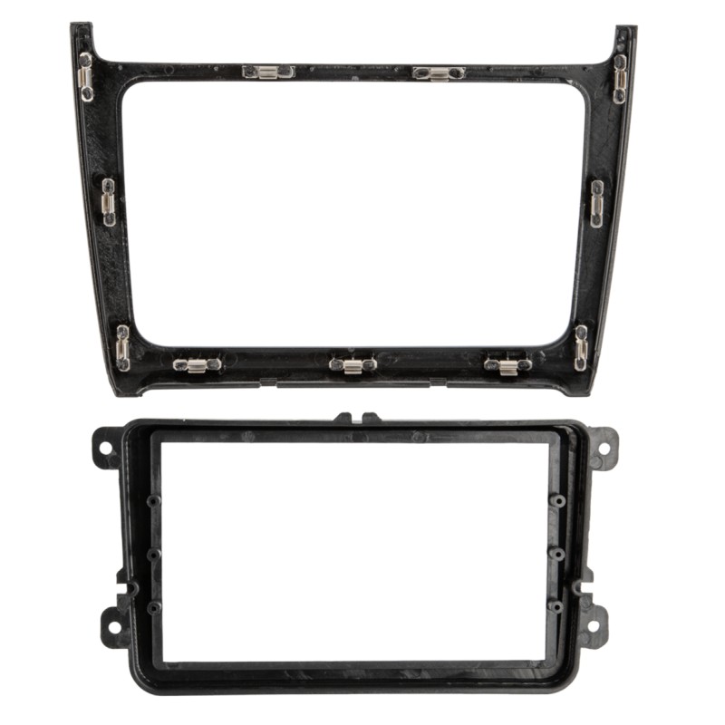 2-DIN Radioblende VW Polo 04/2014-07/2017 silber