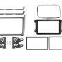 2-DIN Radioblende VW Polo 04/2014-07/2017 silber