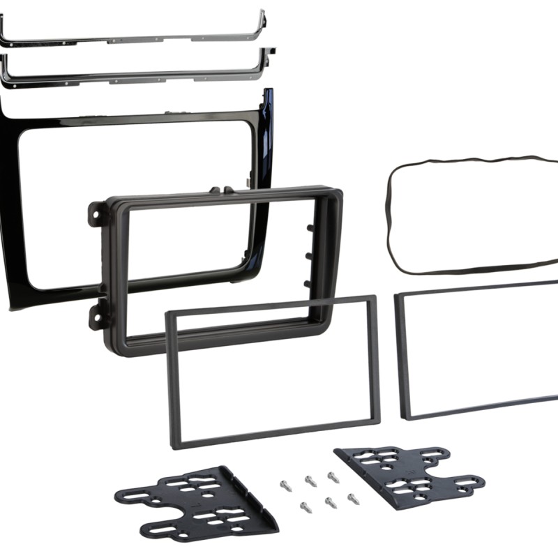 2-DIN Radioblende VW Polo 04/2014-07/2017 Klavierlack
