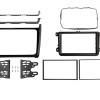 2-DIN Radioblende VW Polo 04/2014-07/2017 Klavierlack