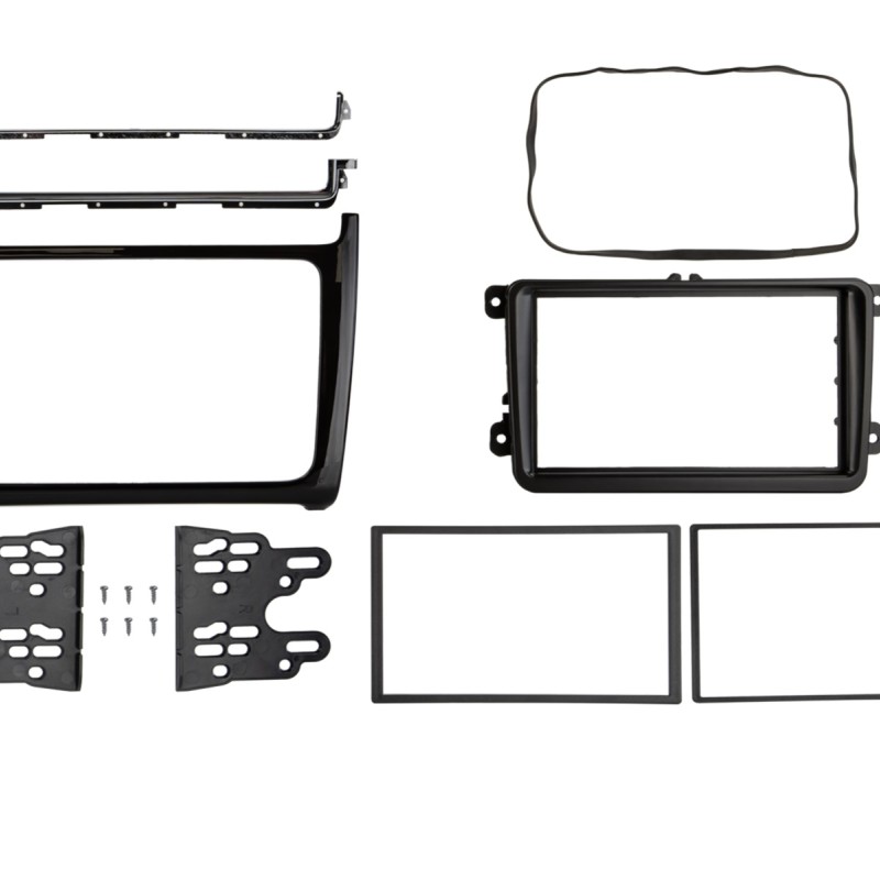 2-DIN Radioblende VW Polo 04/2014-07/2017 Klavierlack