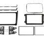 2-DIN Radioblende VW Polo 04/2014-07/2017 Klavierlack