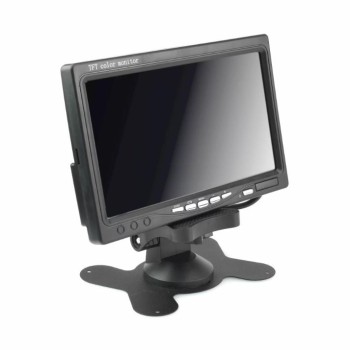 17,8cm (7 Zoll) Monitor für 12V, mit Standfuss & Einbauhalterung, 2x Video-In &