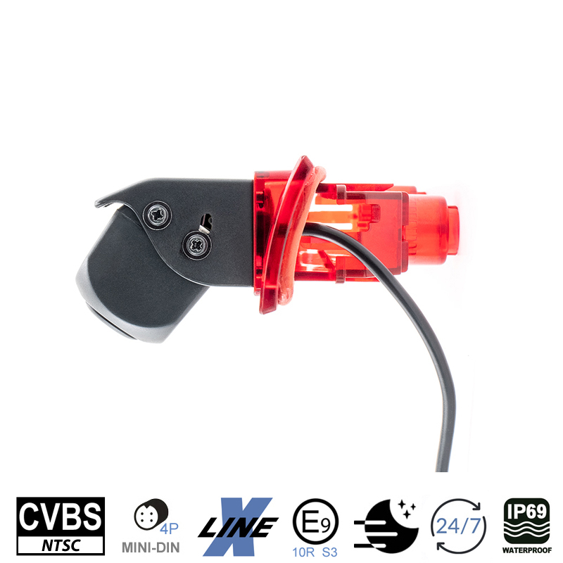 Kamera (CVBS), für Volkswagen T5 und T6 / T6.1 mit Flügeltüren bis MJ2021