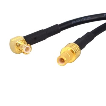 MCX-Stecker, rechtwinklig auf SMB-Stecker  RG174, 20 cm