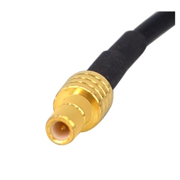 MCX-Stecker, rechtwinklig auf SMB-Stecker  RG174, 20 cm