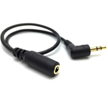 25 cm 90 Grad rechtwinkliges 3,5 mm Audio-Stereo-Verlängerungskabel