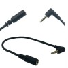 25 cm 90 Grad rechtwinkliges 3,5 mm Audio-Stereo-Verlängerungskabel