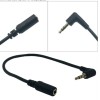 25 cm 90 Grad rechtwinkliges 3,5 mm Audio-Stereo-Verlängerungskabel