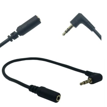 25 cm 90 Grad rechtwinkliges 3,5 mm Audio-Stereo-Verlängerungskabel