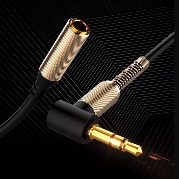 3,5 mm Klinke Audio-Stereo- 1 m 90 Grad rechtwinkliges