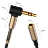 3,5 mm Klinke Audio-Stereo- 1 m 90 Grad rechtwinkliges
