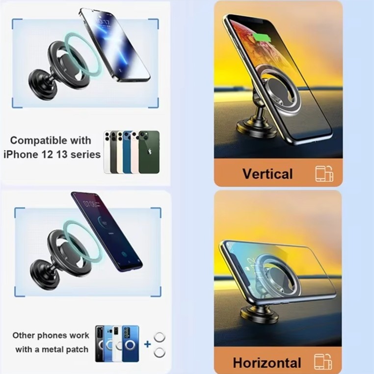 Magnetischer Autotelefonhalter mit Zubehör
