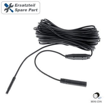 AMPIRE Anschlußkabel 4-pol. Mini-DIN, mit 3.3V Netzteil, 10m
