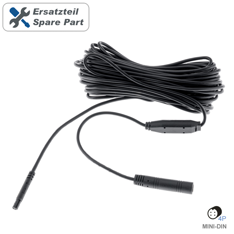 AMPIRE Anschlußkabel 4-pol. Mini-DIN, mit 3.3V Netzteil, 10m